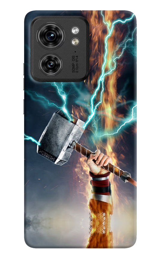 Thor Hammer Mjolnir Moto Edge 40 Hard Case Back Cover by Casekaro