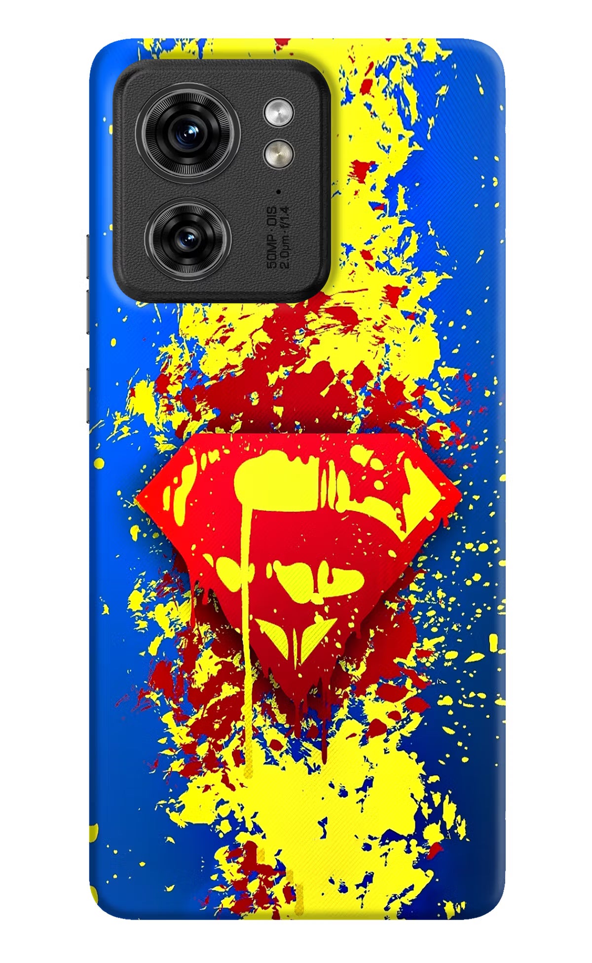 Superman logo Moto Edge 40 Hard Case Back Cover by Casekaro