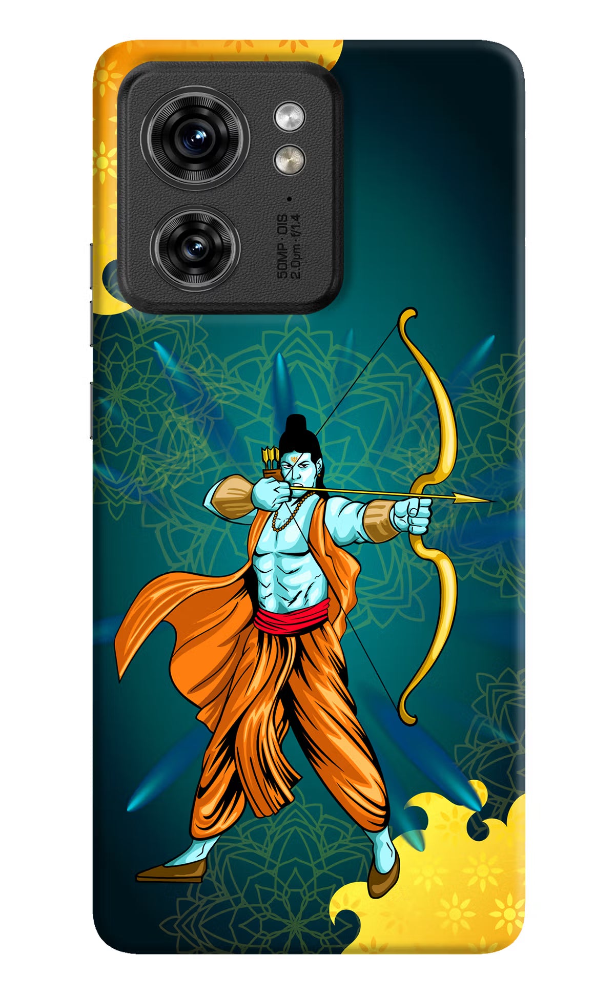 Lord Ram - 6 Moto Edge 40 Hard Case Back Cover by Casekaro