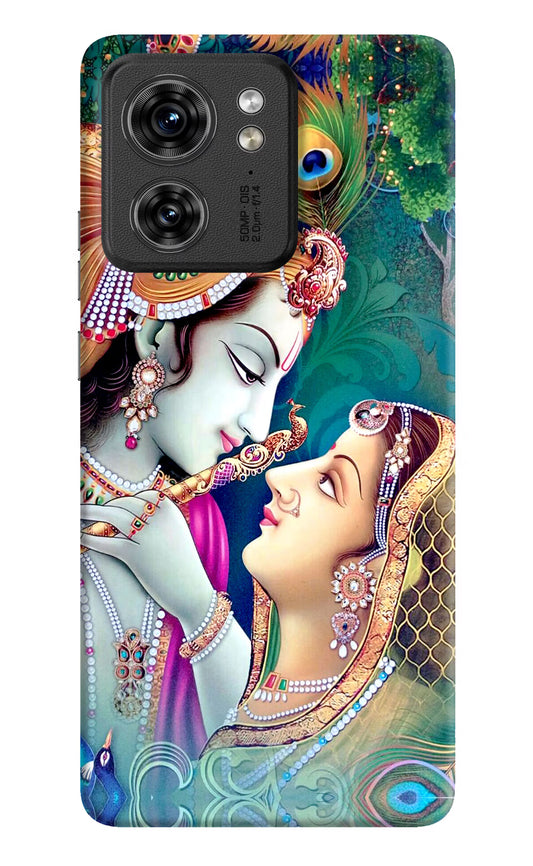 Lord Radha Krishna Moto Edge 40 Hard Case Back Cover by Casekaro