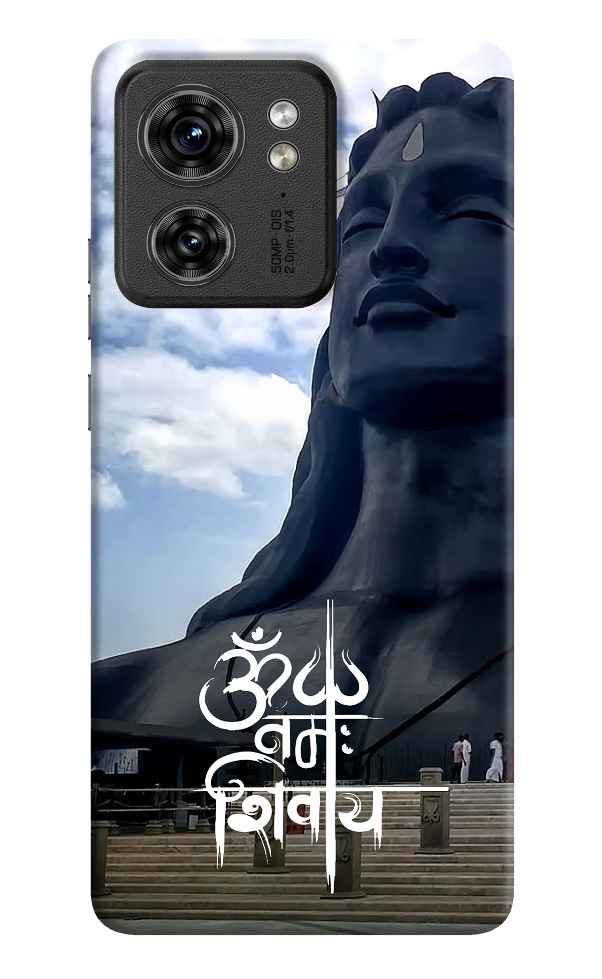 Om Namah Shivay Moto Edge 40 Hard Case Back Cover by Casekaro