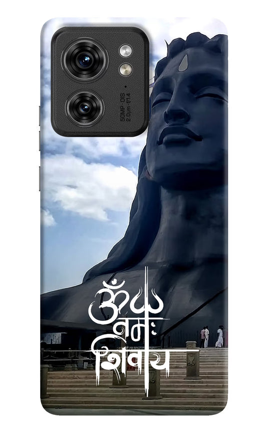 Om Namah Shivay Moto Edge 40 Hard Case Back Cover by Casekaro