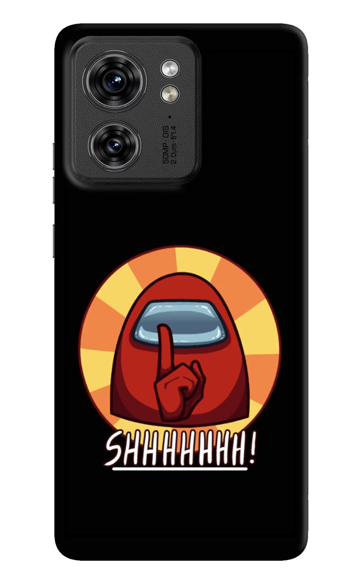 Among Us Shhh! Moto Edge 40 Hard Case Back Cover by Casekaro