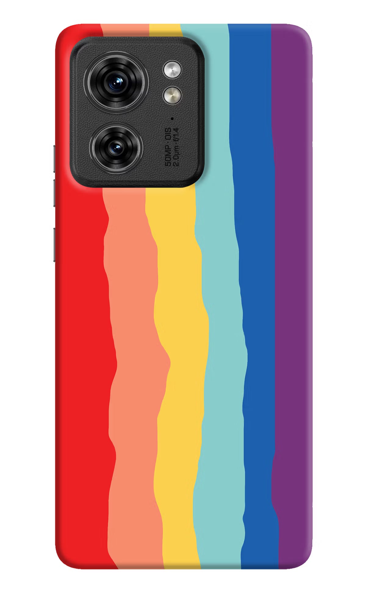 Rainbow Moto Edge 40 Hard Case Back Cover by Casekaro