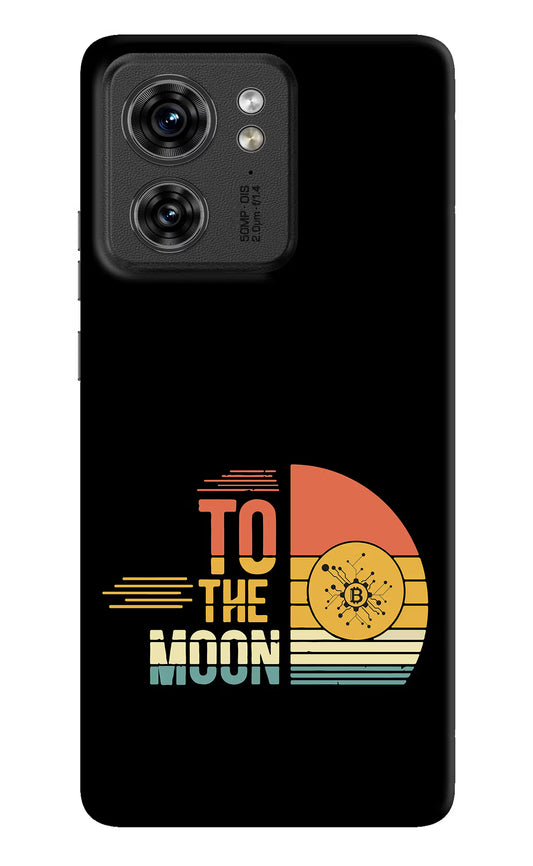 To the Moon Moto Edge 40 Hard Case Back Cover by Casekaro