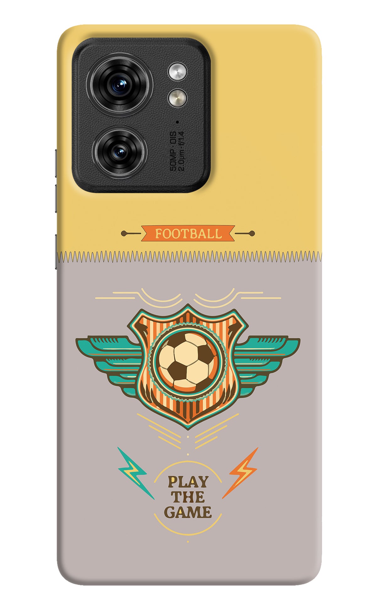 Football Moto Edge 40 Back Cover