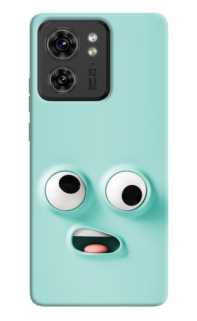 Funny Cartoon Moto Edge 40 Hard Case Back Cover by Casekaro