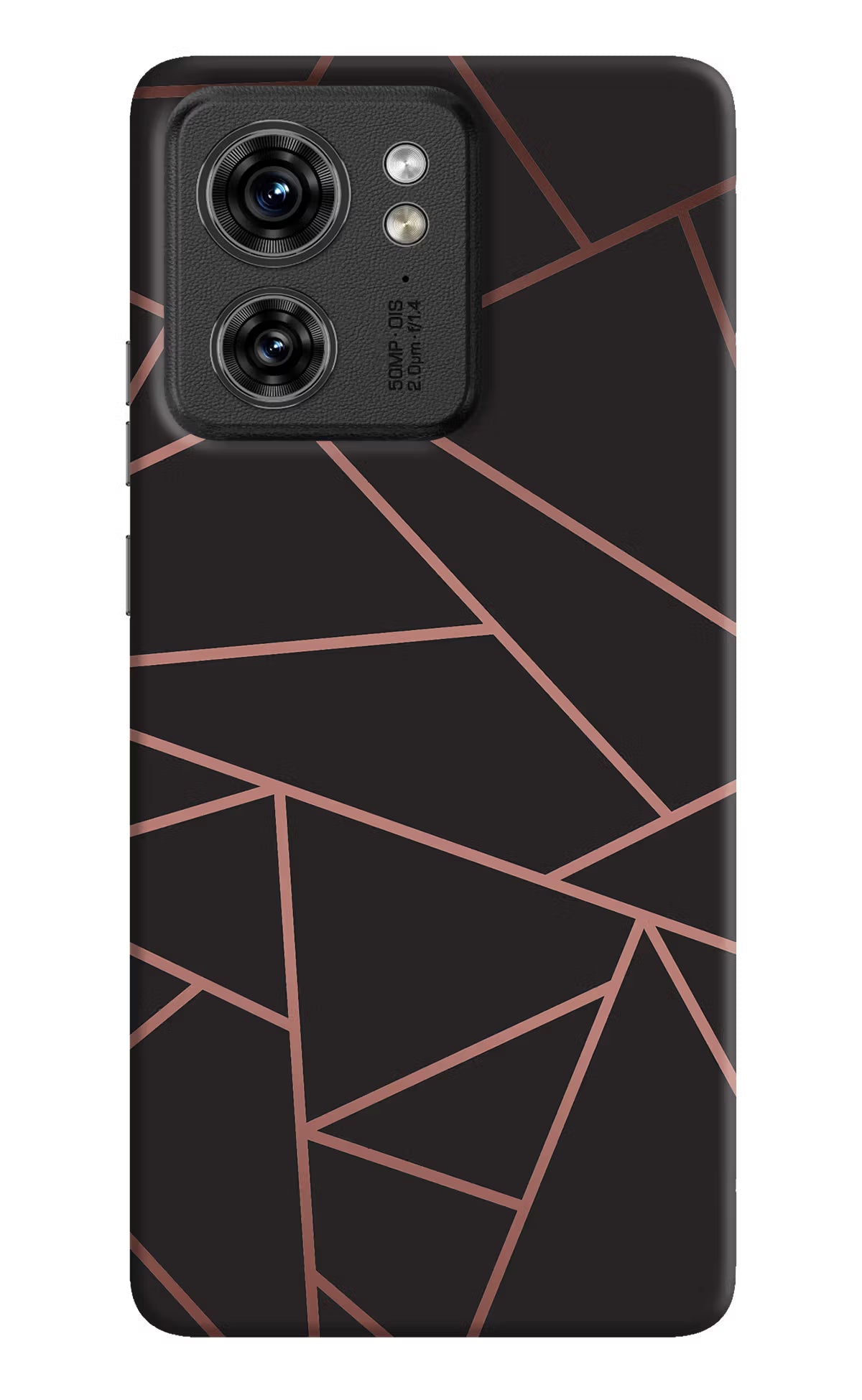 Geometric Pattern Moto Edge 40 Hard Case Back Cover by Casekaro
