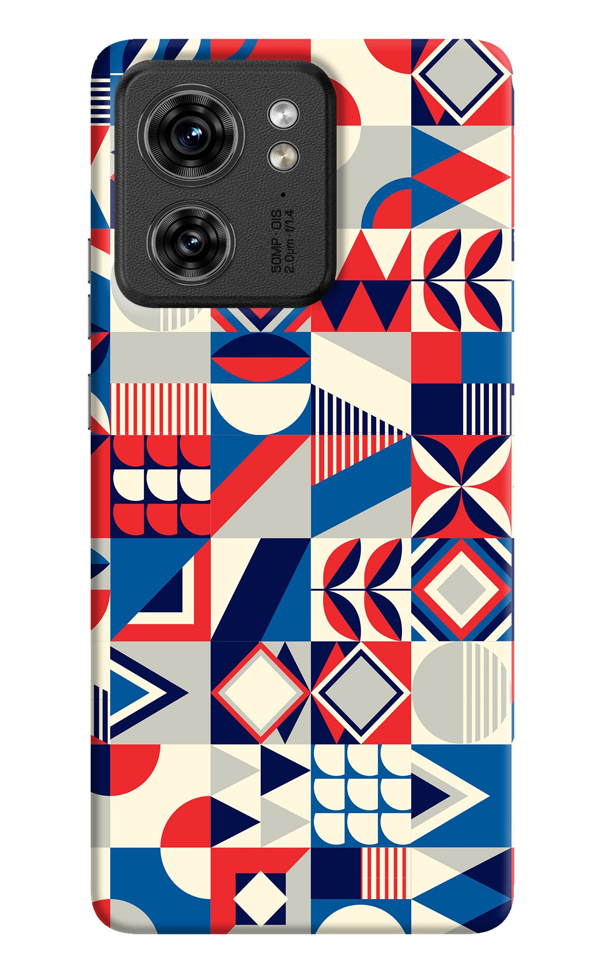 Colorful Pattern Moto Edge 40 Back Cover