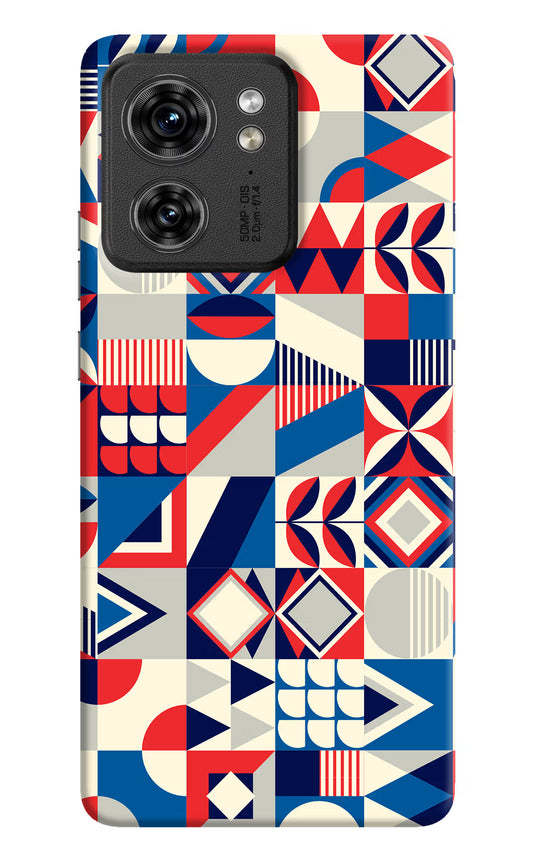 Colorful Pattern Moto Edge 40 Hard Case Back Cover by Casekaro
