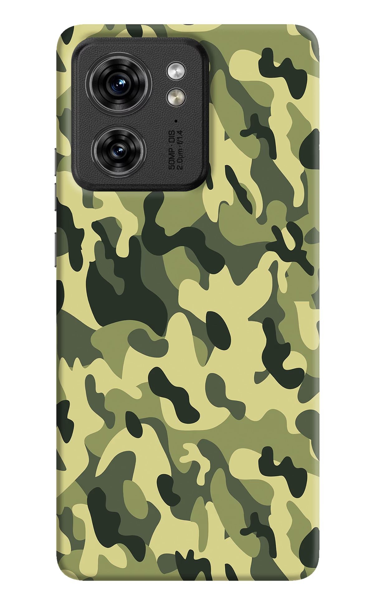 Camouflage Moto Edge 40 Hard Case Back Cover by Casekaro