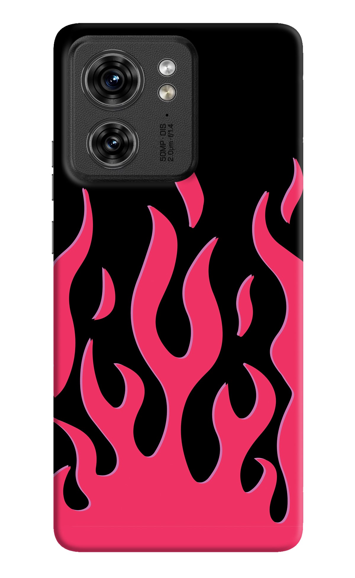 Fire Flames Moto Edge 40 Back Cover