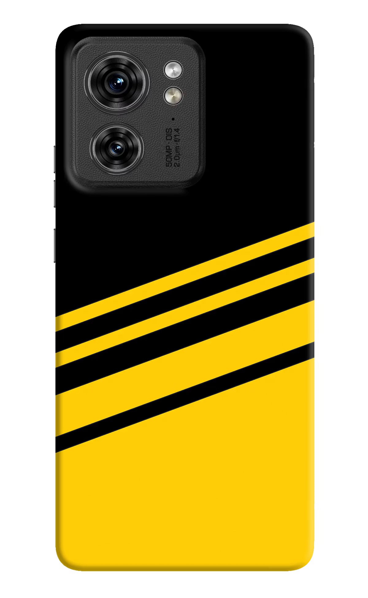 Yellow Shades Moto Edge 40 Hard Case Back Cover by Casekaro