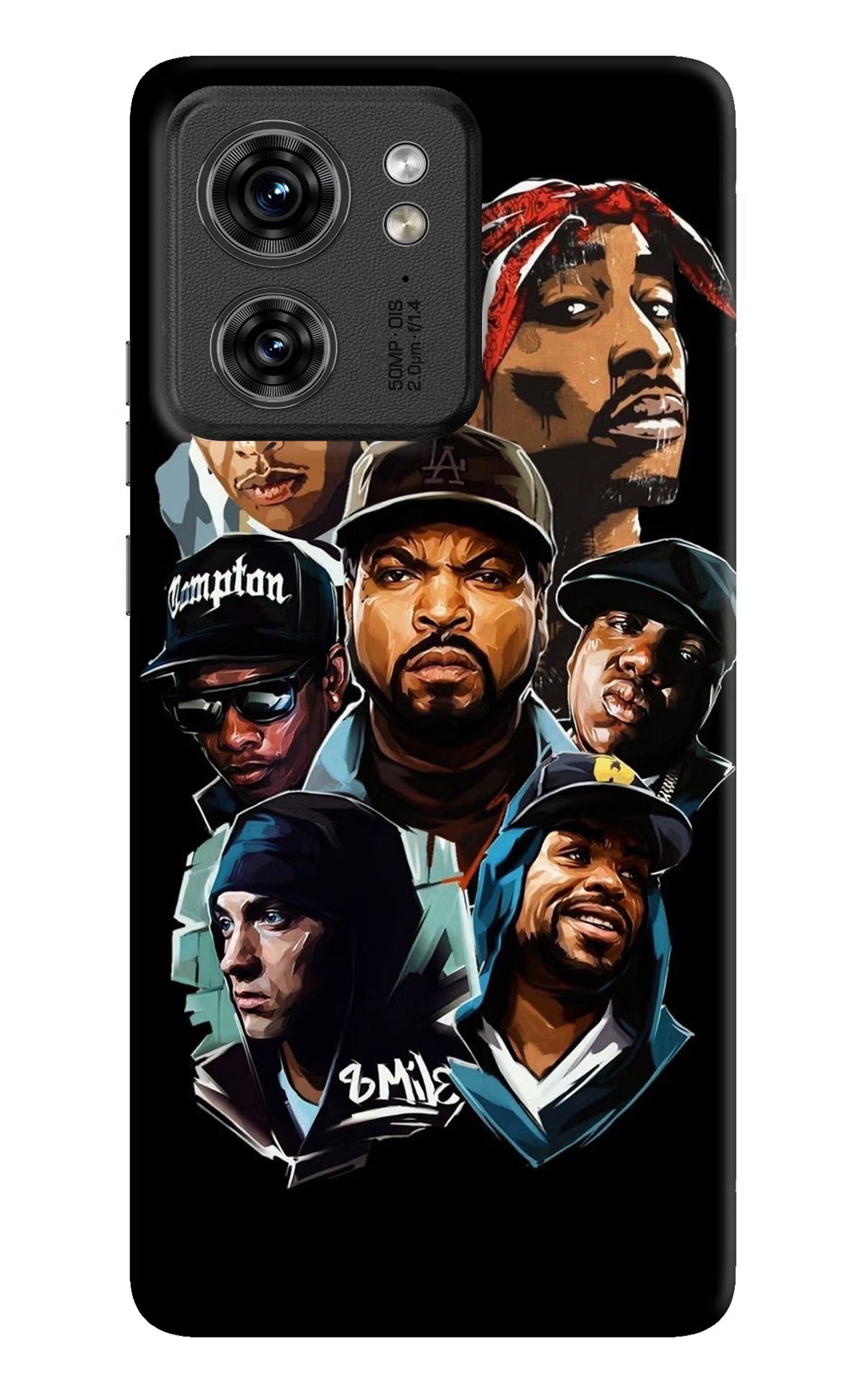 Rappers Moto Edge 40 Hard Case Back Cover by Casekaro