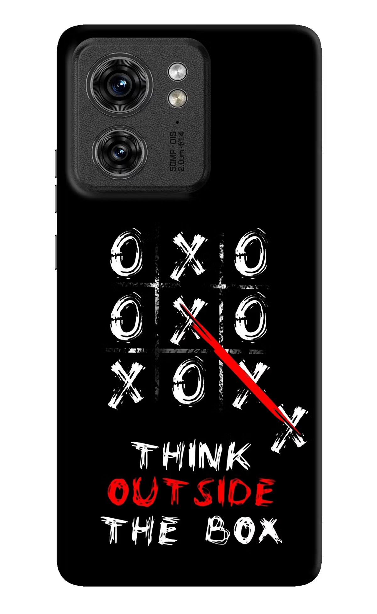Think out of the BOX Moto Edge 40 Hard Case Back Cover by Casekaro