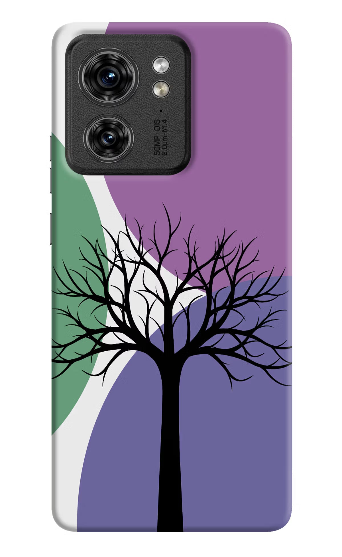 Tree Art Moto Edge 40 Hard Case Back Cover by Casekaro
