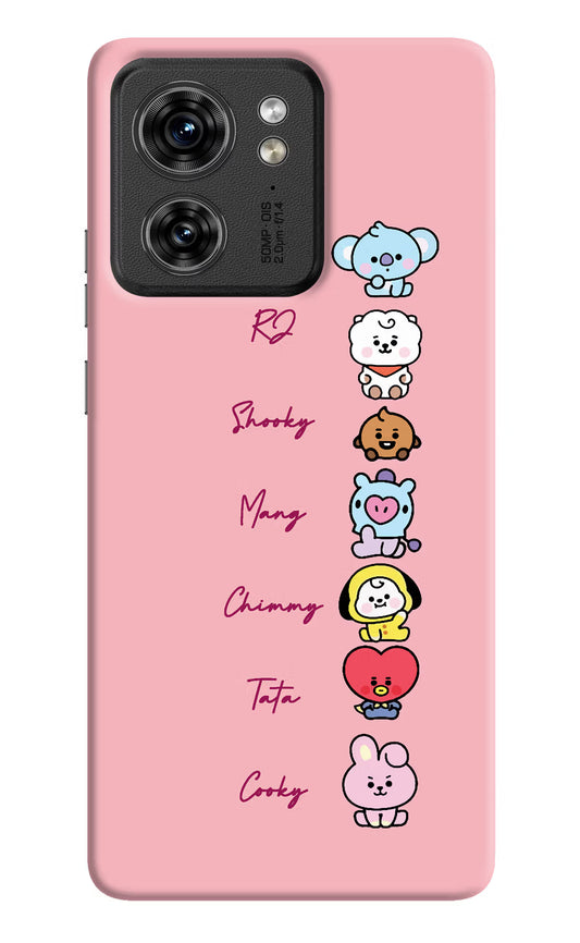 BTS names Moto Edge 40 Hard Case Back Cover by Casekaro