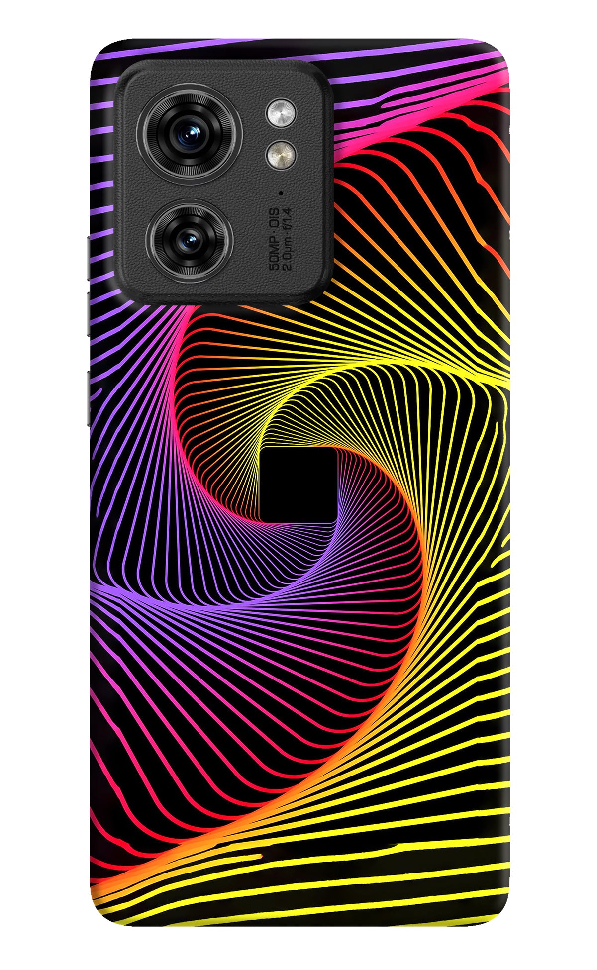 Colorful Strings Moto Edge 40 Back Cover