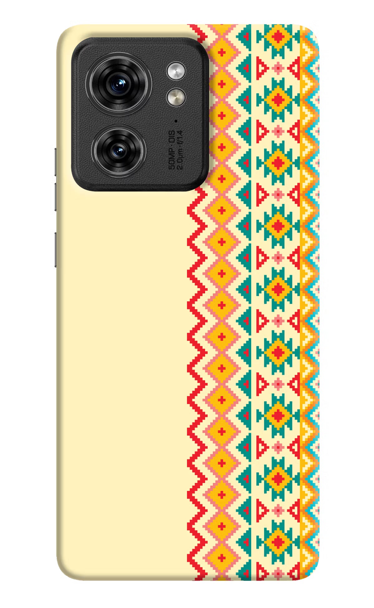 Ethnic Seamless Moto Edge 40 Hard Case Back Cover by Casekaro