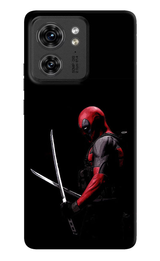 Deadpool Moto Edge 40 Hard Case Back Cover by Casekaro