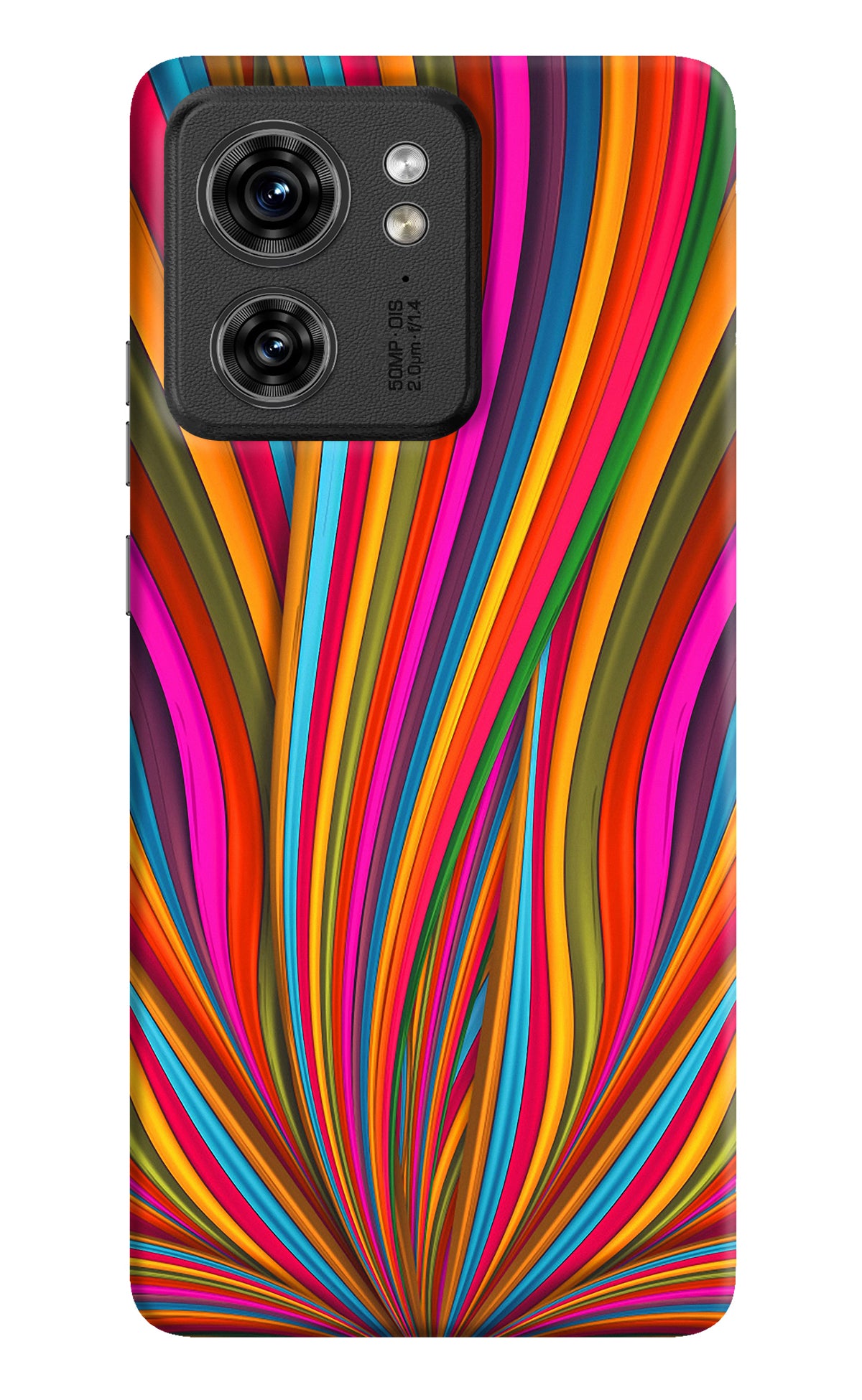 Trippy Wavy Moto Edge 40 Back Cover