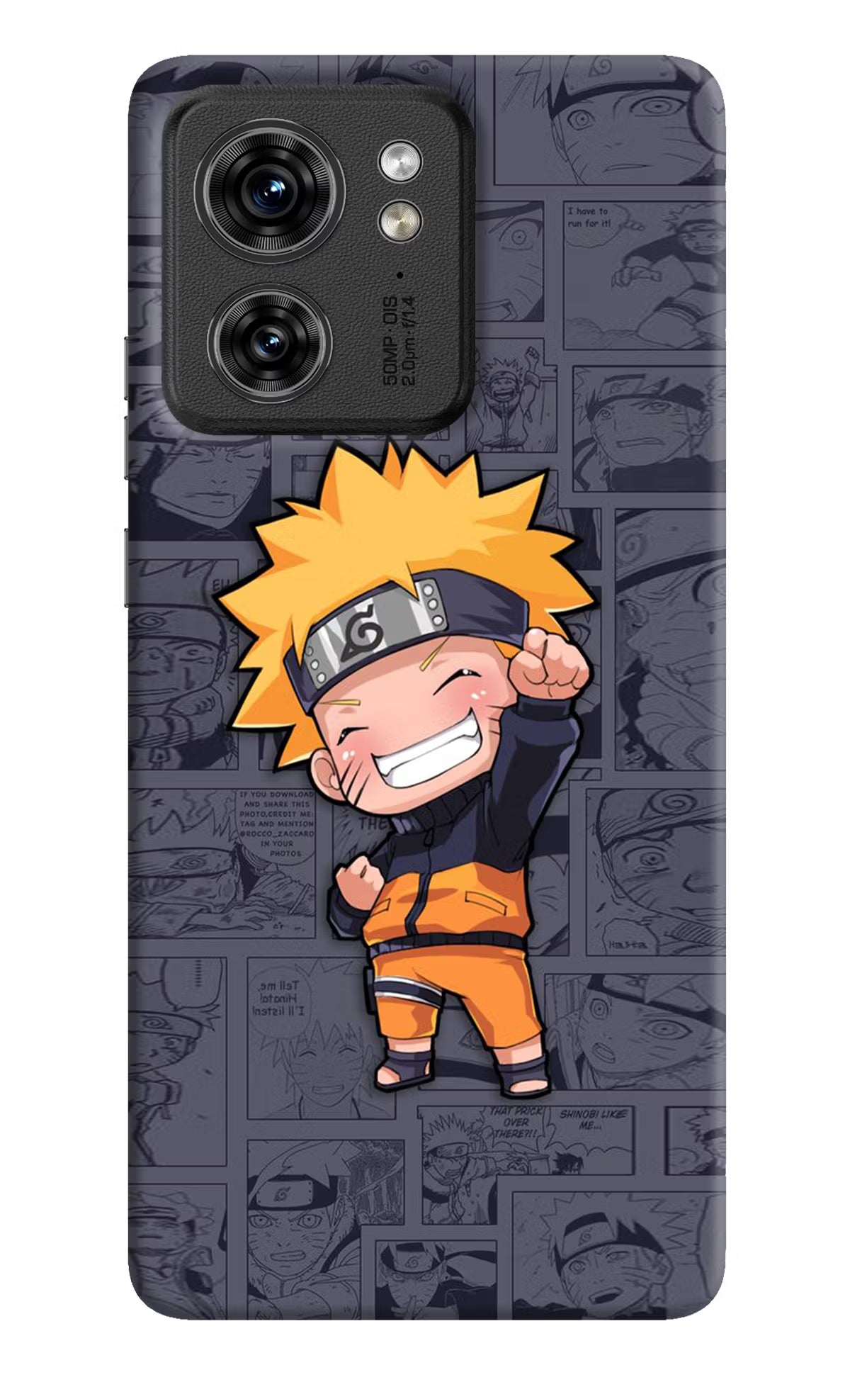 Chota Naruto Moto Edge 40 Hard Case Back Cover by Casekaro