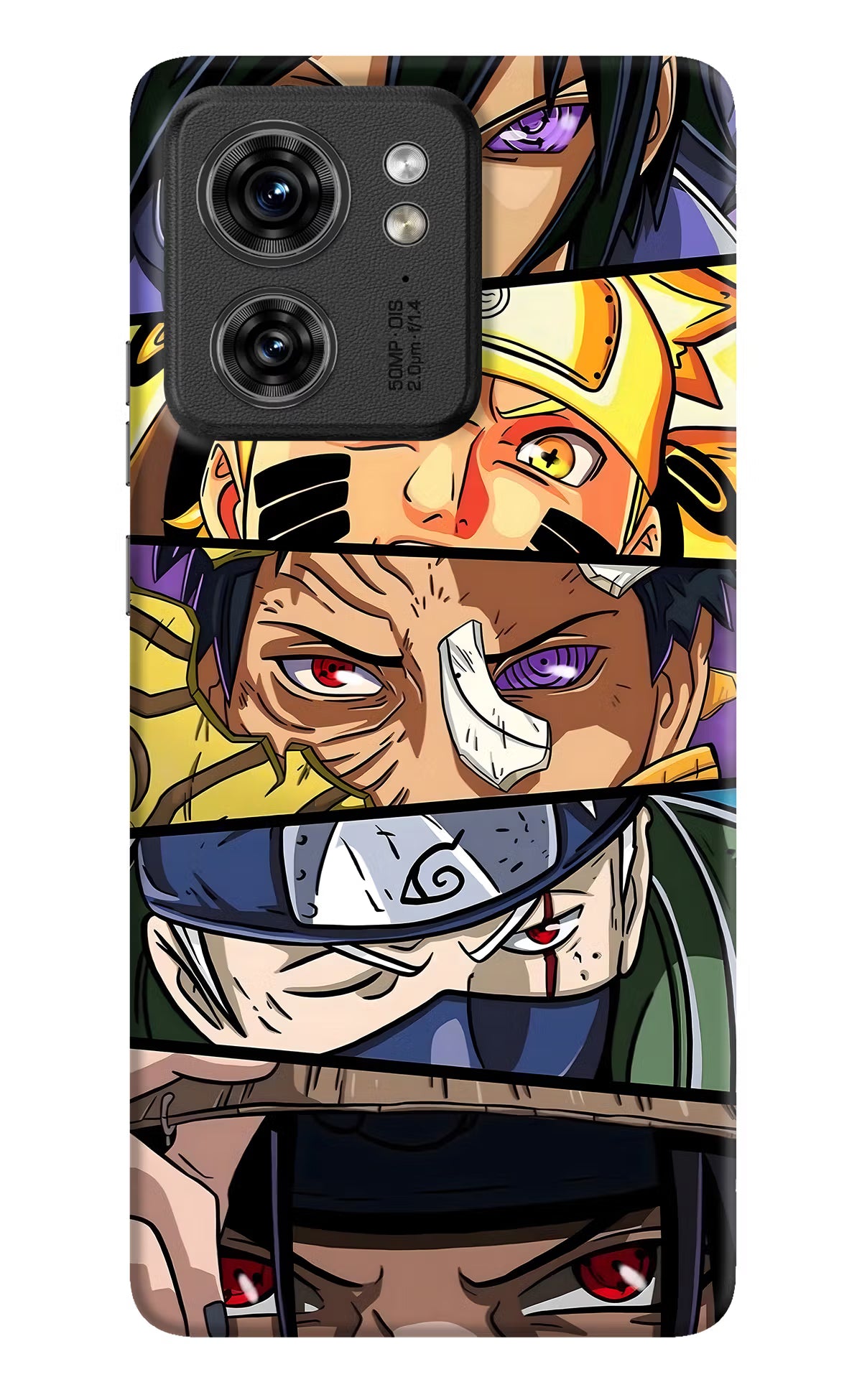 Naruto Character Moto Edge 40 Hard Case Back Cover by Casekaro