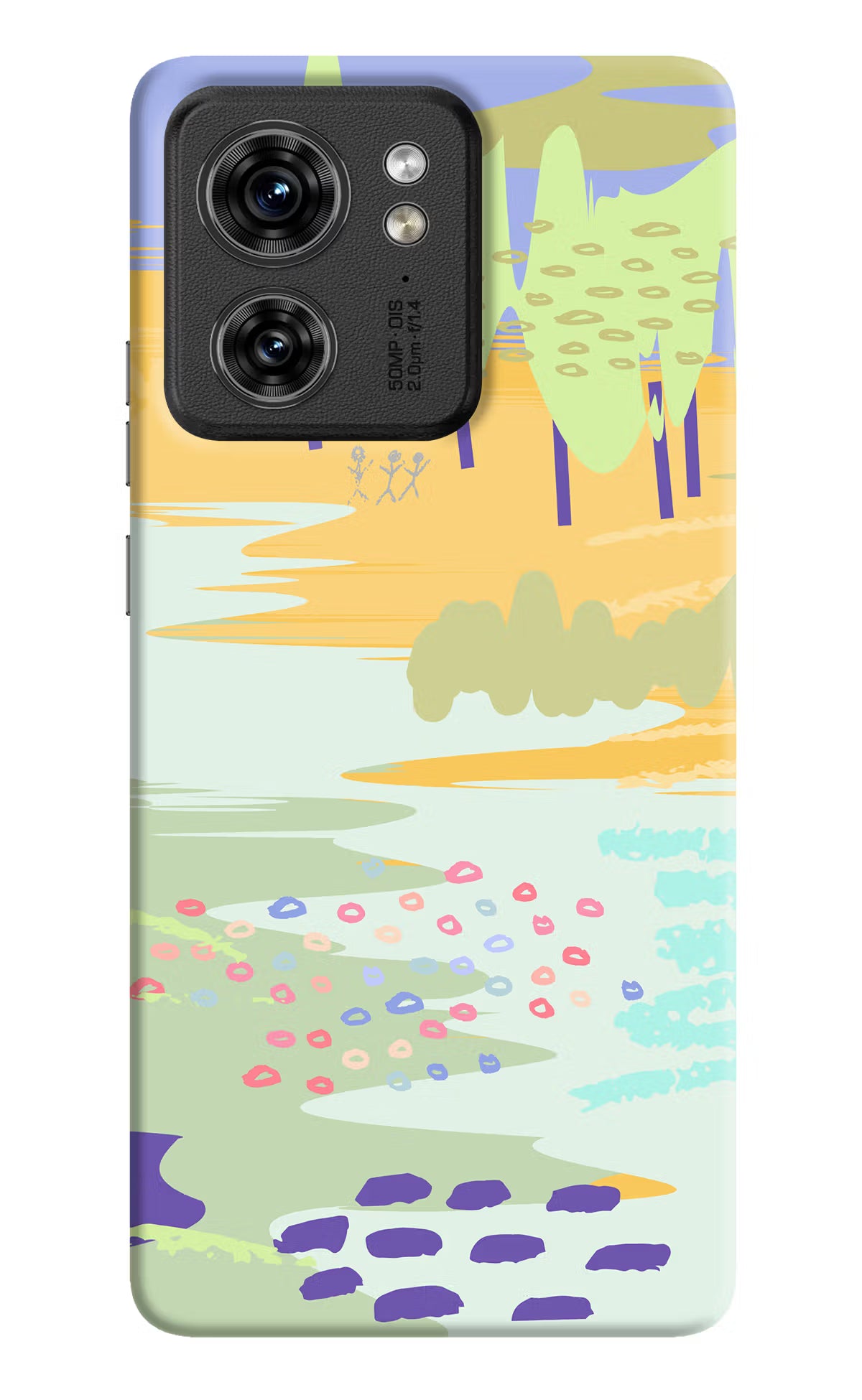 Scenery Moto Edge 40 Hard Case Back Cover by Casekaro