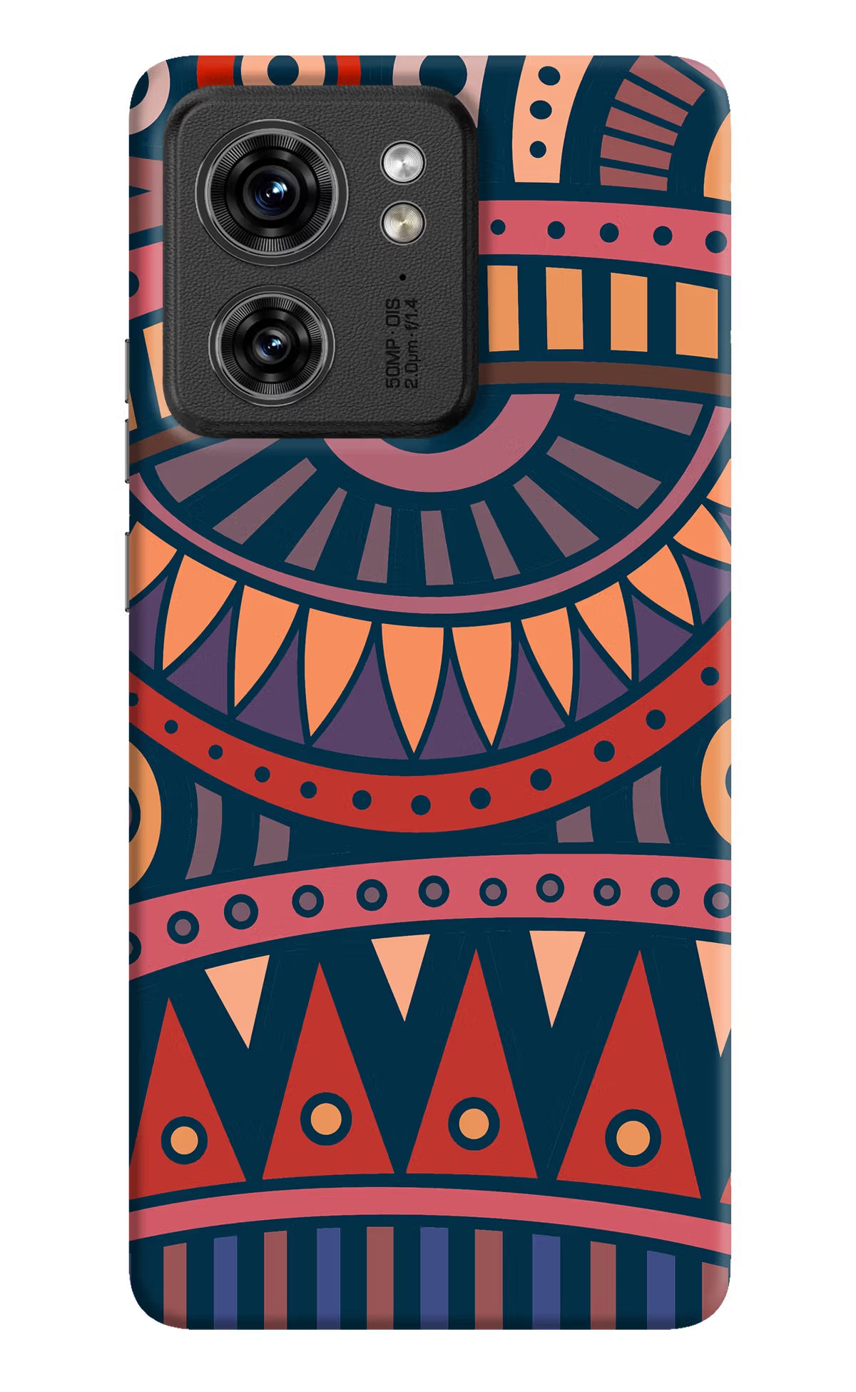 African Culture Design Moto Edge 40 Hard Case Back Cover by Casekaro