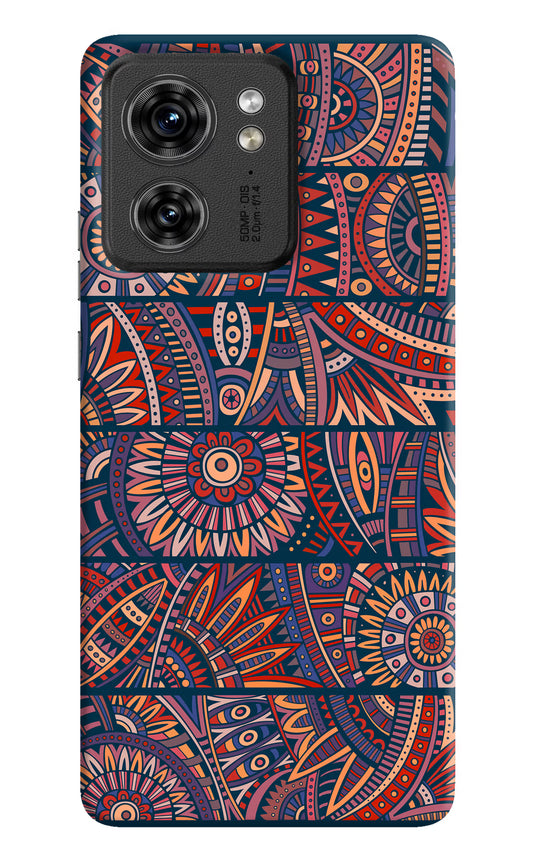 African Culture Design Moto Edge 40 Hard Case Back Cover by Casekaro