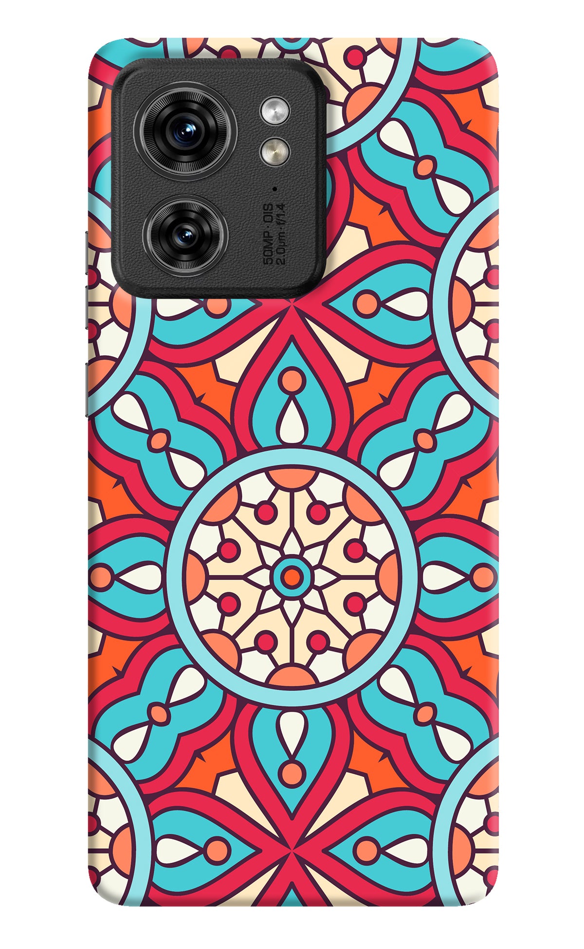 Mandala Geometric Moto Edge 40 Back Cover