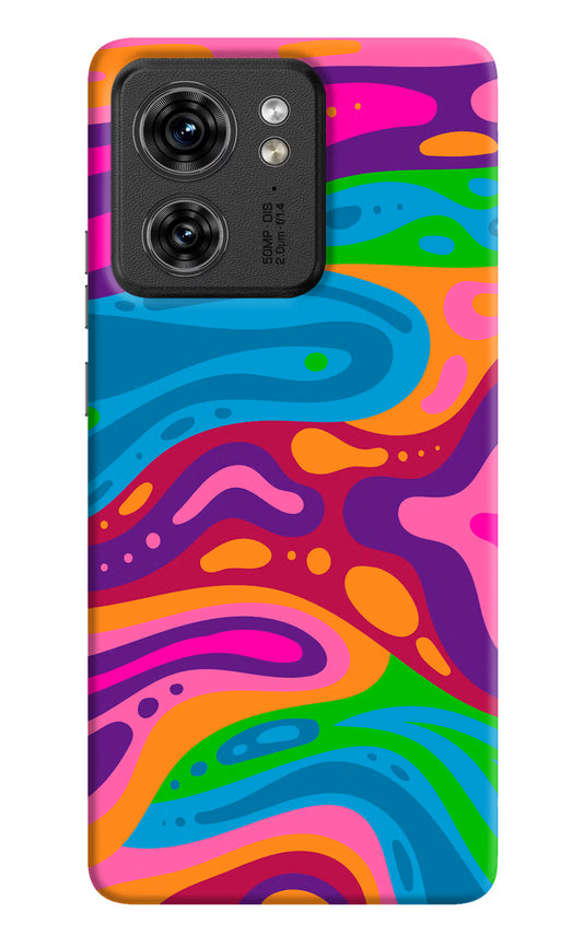 Trippy Pattern Moto Edge 40 Hard Case Back Cover by Casekaro