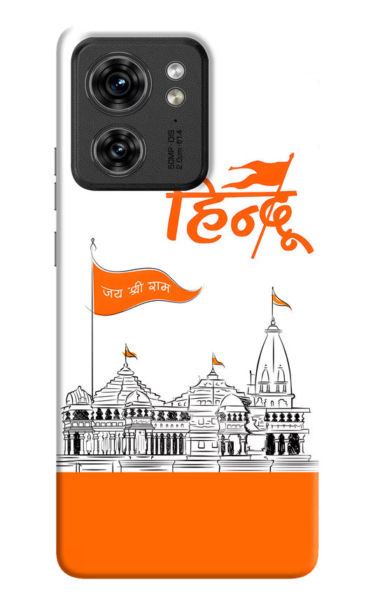 Jai Shree Ram Hindu Moto Edge 40 Hard Case Back Cover by Casekaro