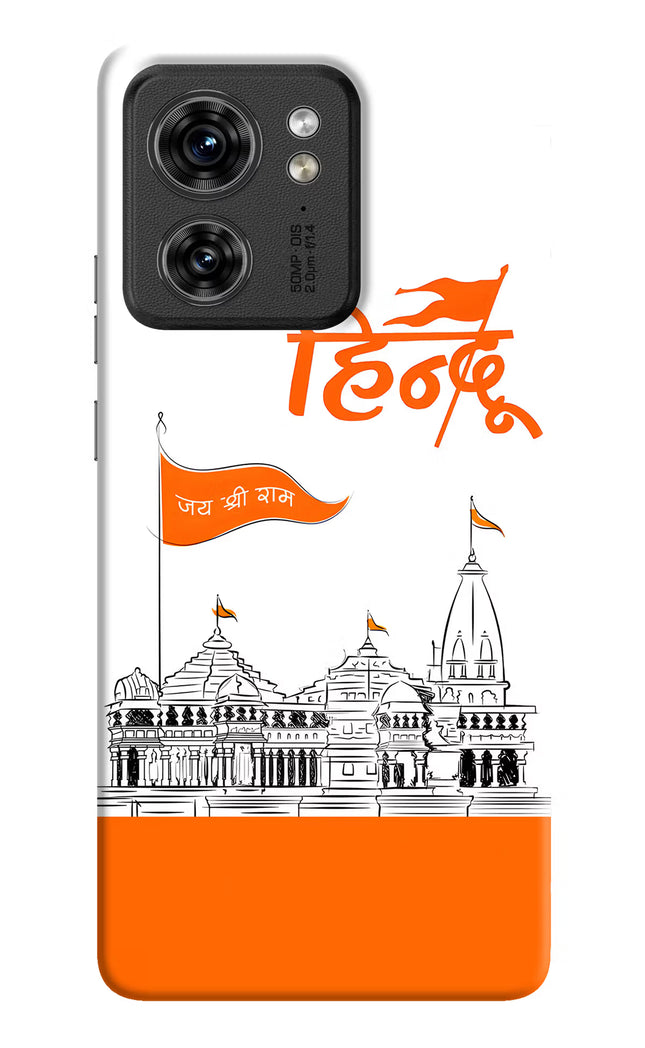 Jai Shree Ram Hindu Moto Edge 40 Hard Case Back Cover by Casekaro