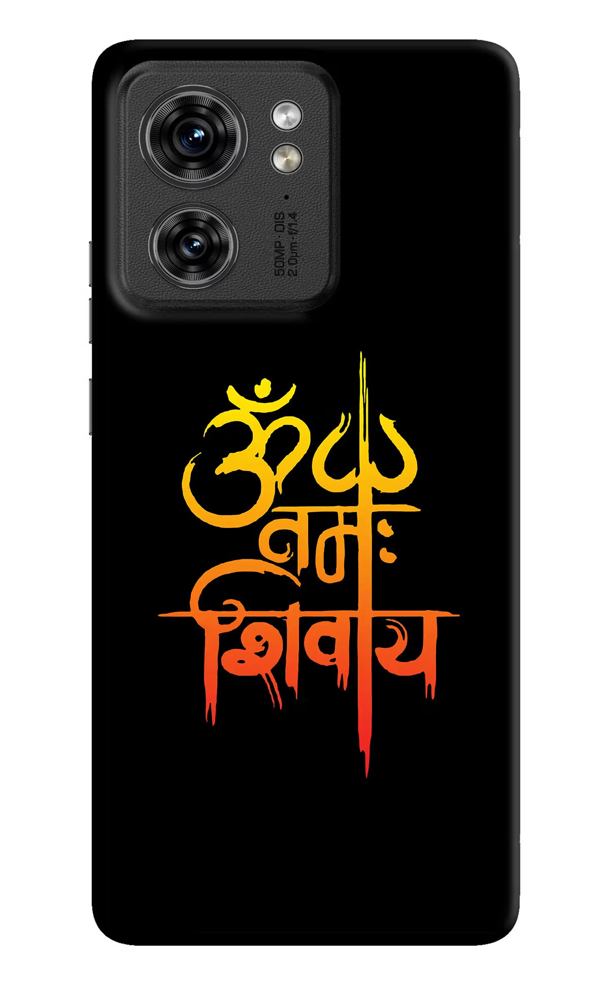 Om Namah Shivay Moto Edge 40 Hard Case Back Cover by Casekaro