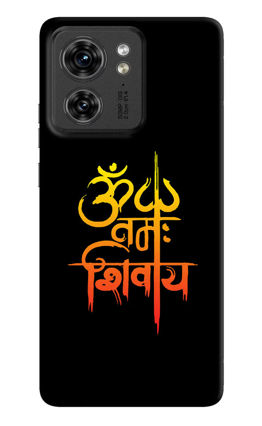 Om Namah Shivay Moto Edge 40 Hard Case Back Cover by Casekaro