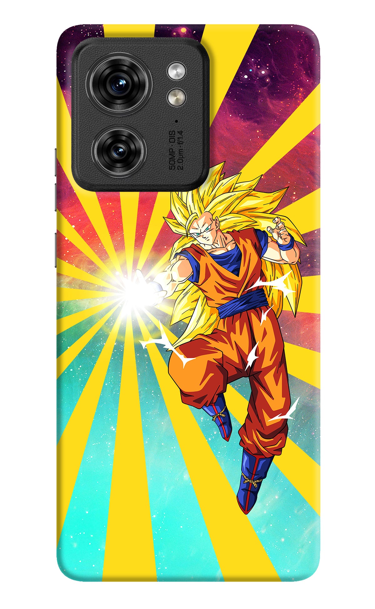 Goku Super Saiyan Moto Edge 40 Back Cover