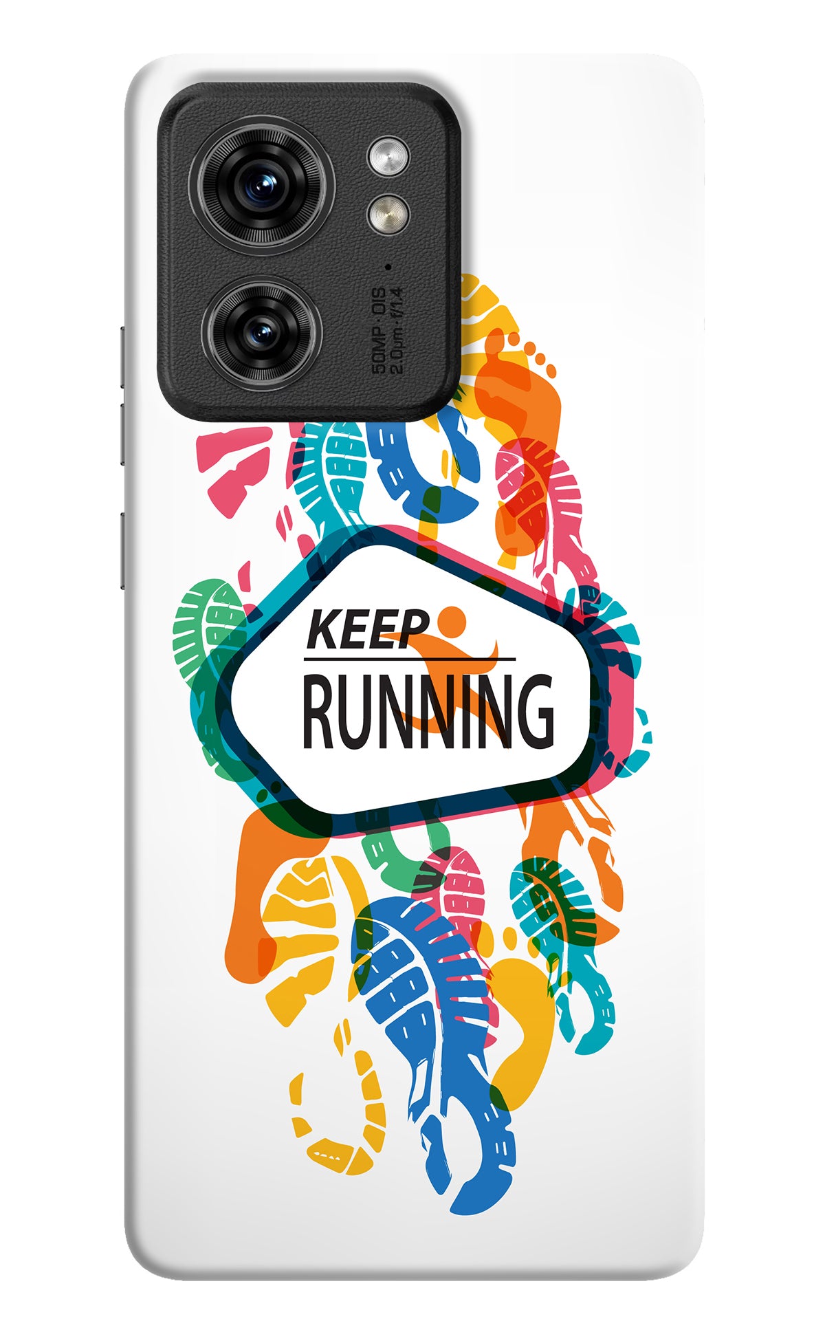 Keep Running Moto Edge 40 Back Cover