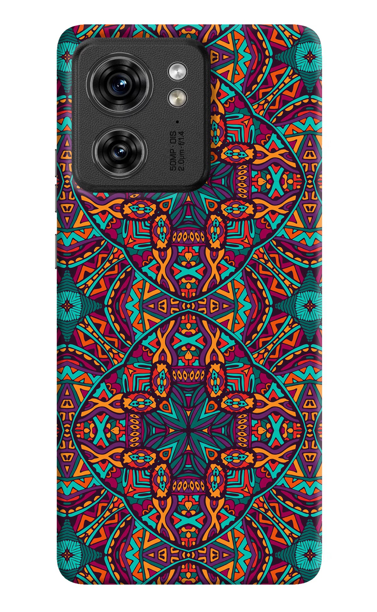 Colour Mandala Moto Edge 40 Hard Case Back Cover by Casekaro