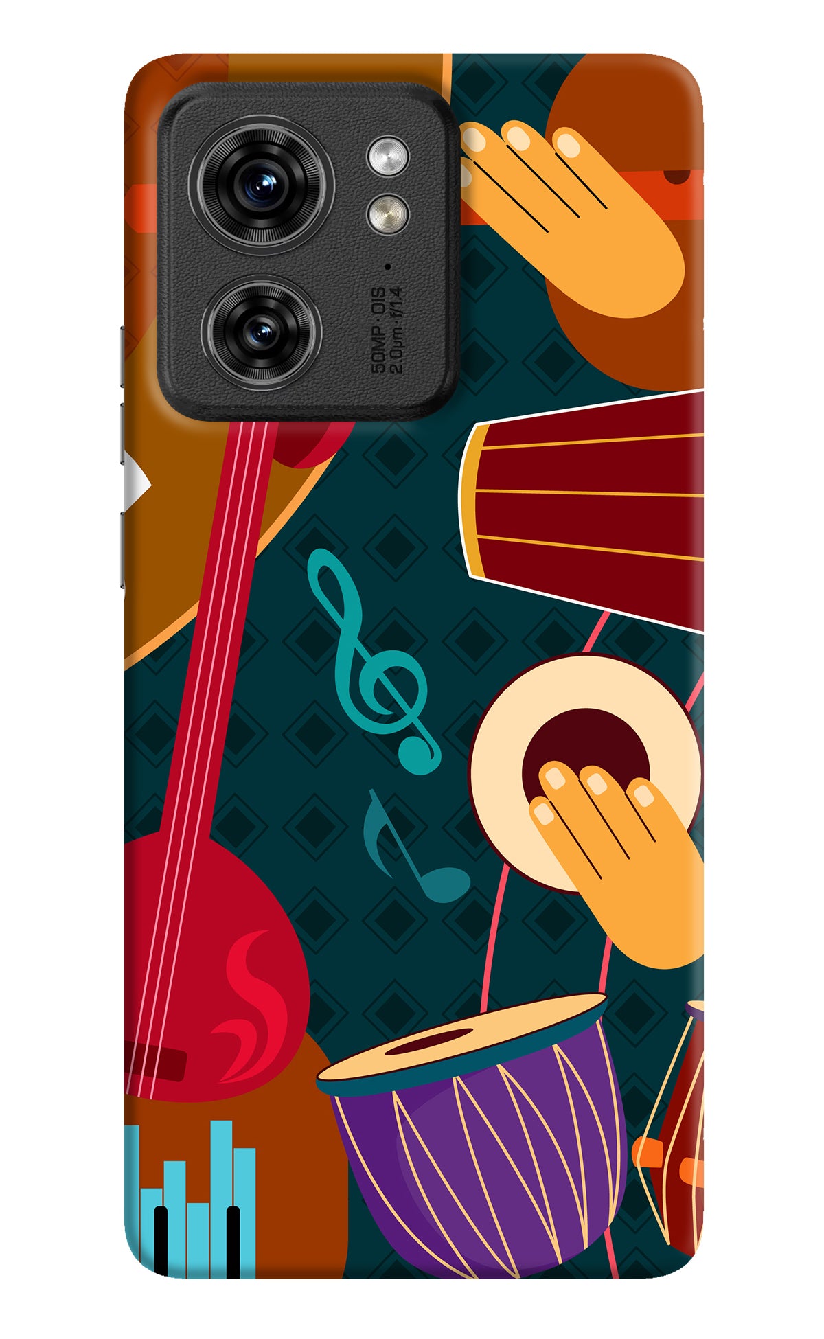 Music Instrument Moto Edge 40 Back Cover