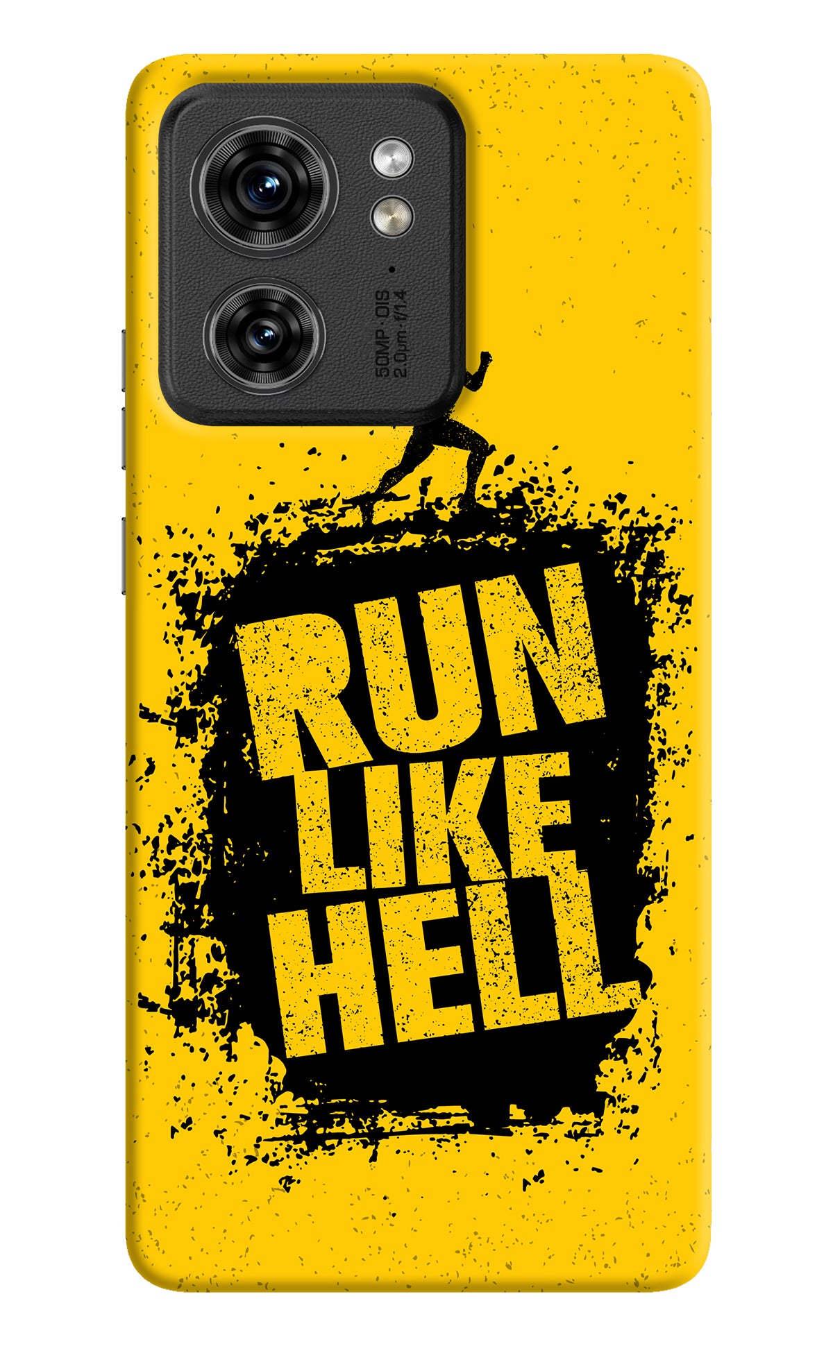 Run Like Hell Moto Edge 40 Back Cover