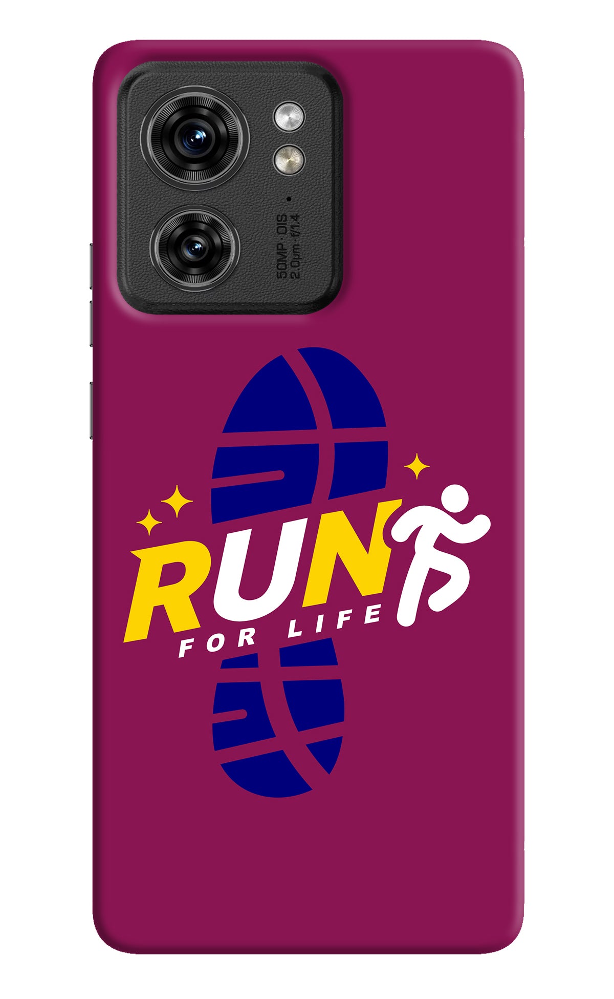 Run for Life Moto Edge 40 Back Cover