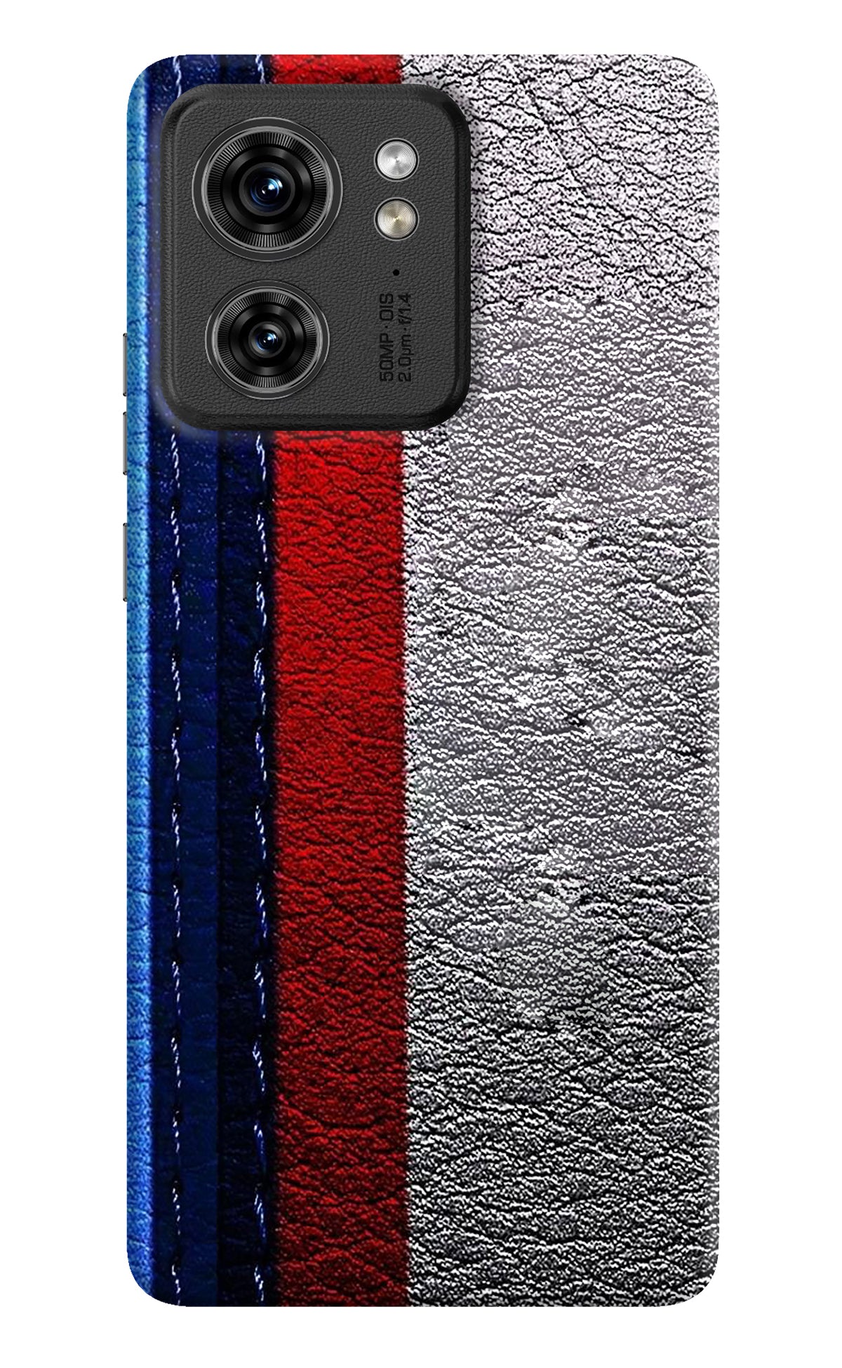 BMW Stripes Moto Edge 40 Back Cover