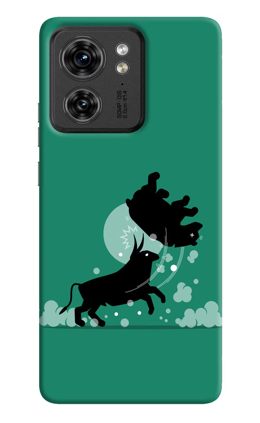 Bull Conqueror Moto Edge 40 Hard Case Back Cover by Casekaro