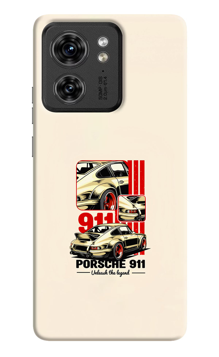 Classic Porsche 911 Moto Edge 40 Back Cover, Hard case