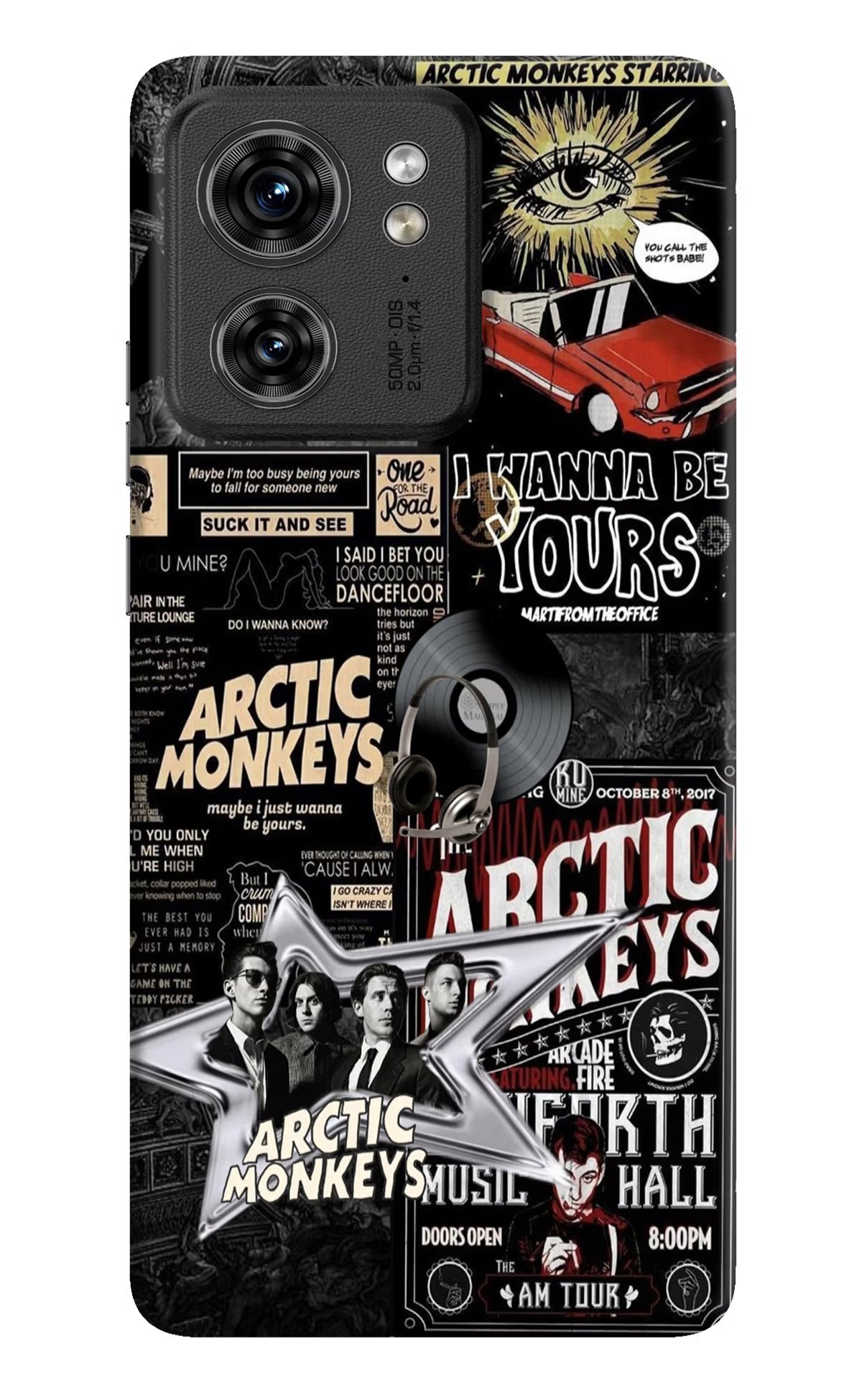 Arctic Monkeys Moto Edge 40 Hard Case Back Cover by Casekaro