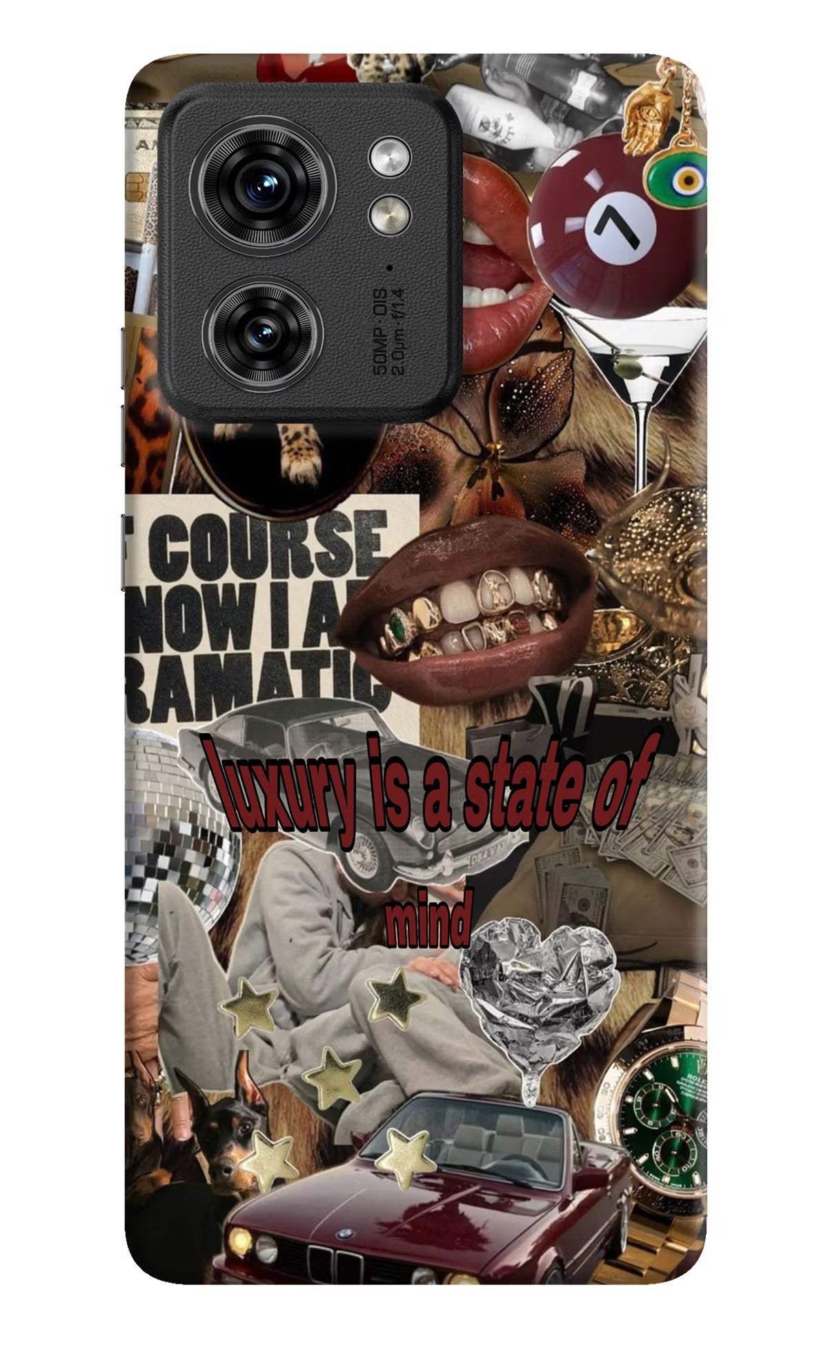 Luxury Moto Edge 40 Hard Case Back Cover by Casekaro