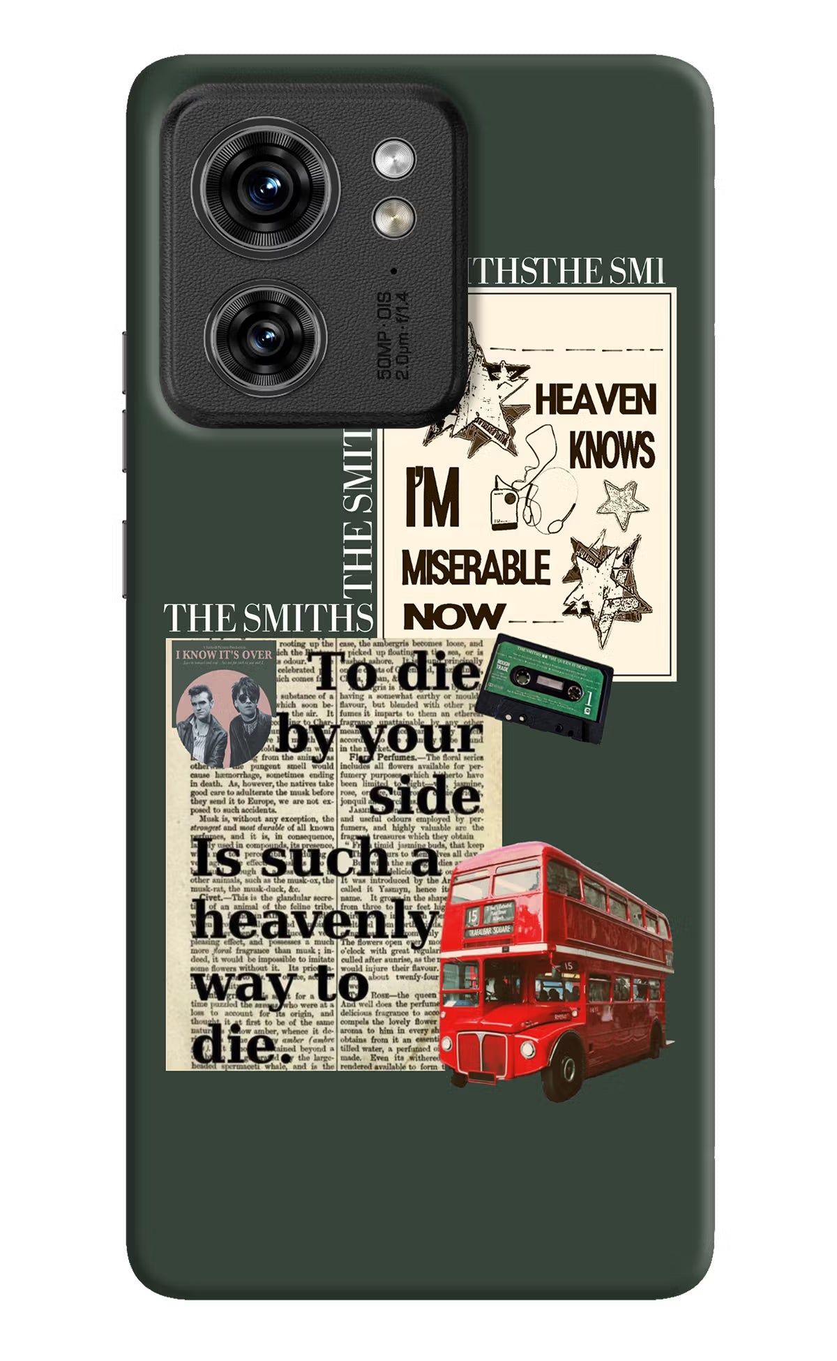 The Smiths Moto Edge 40 Hard Case Back Cover by Casekaro