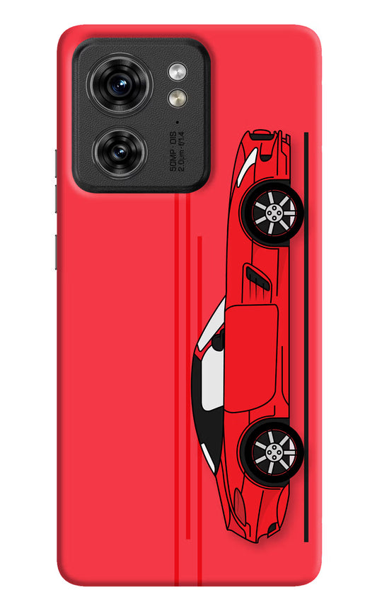Red Velocity Moto Edge 40 Hard Case Back Cover by Casekaro