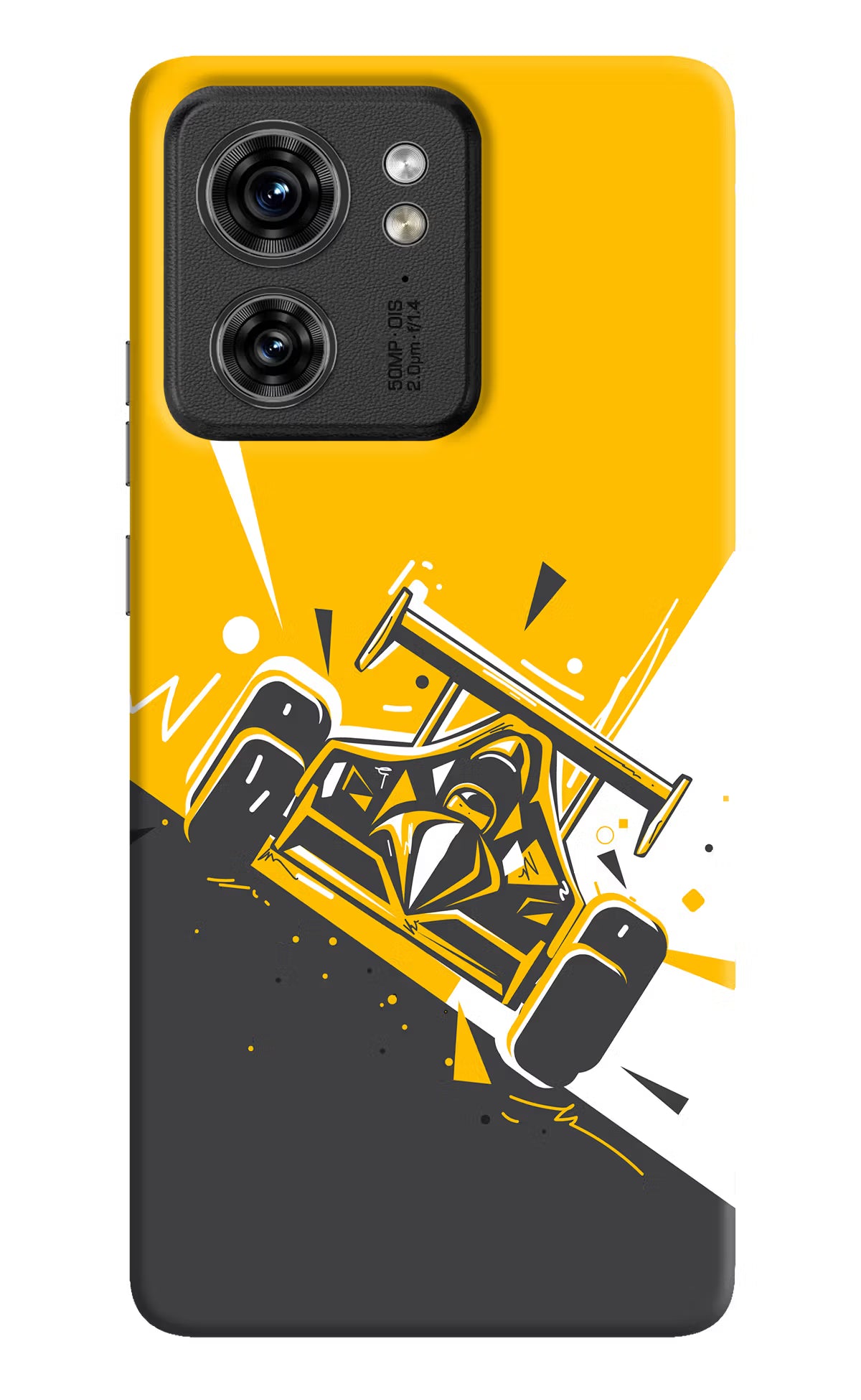 Track King Moto Edge 40 Hard Case Back Cover by Casekaro